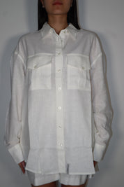 CAMICIA IN LINO CON TASCHE