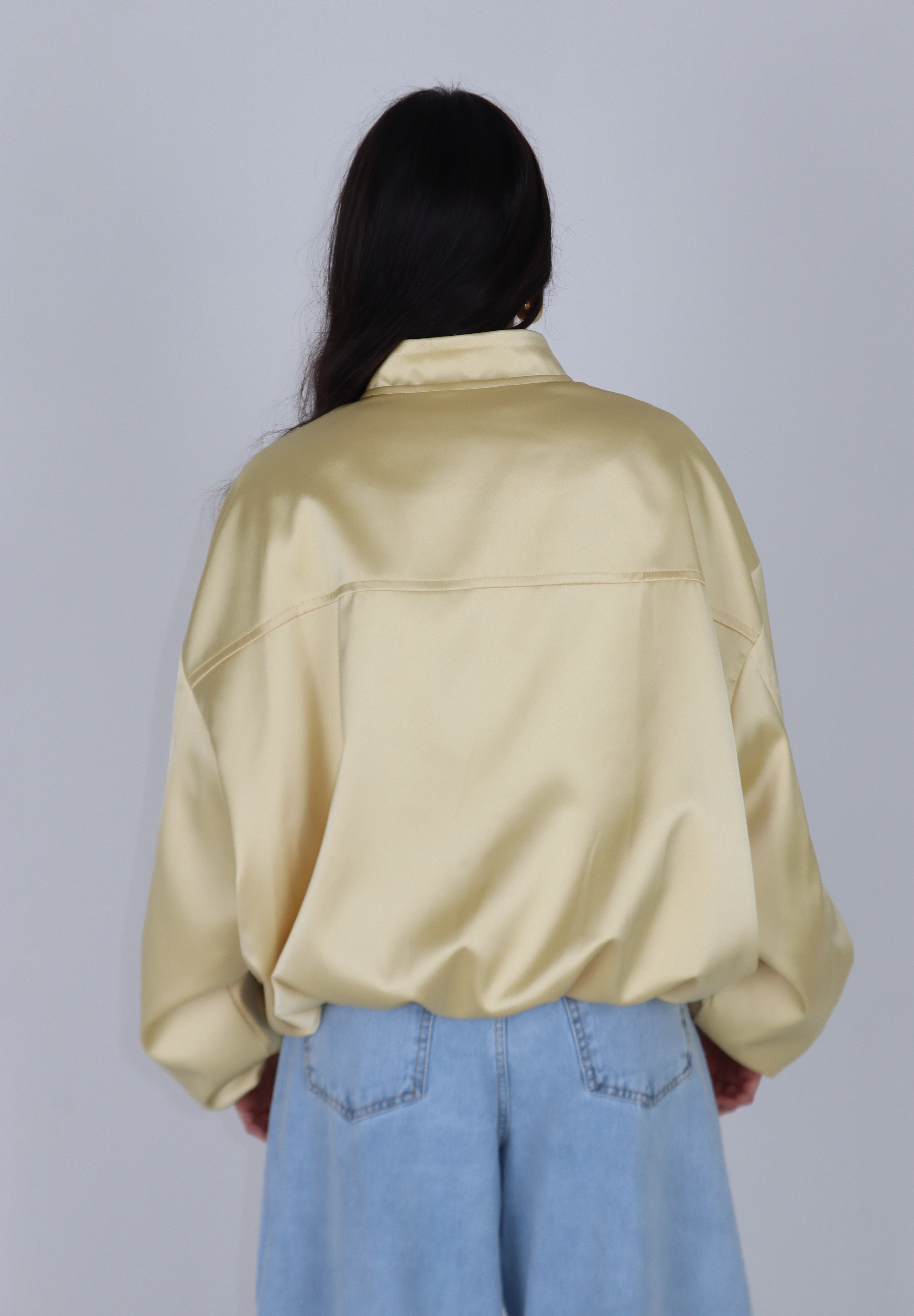 BOMBER SATIN YELLOW