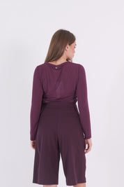 SERAFINA MISTO CASHMERE BORDEAUX