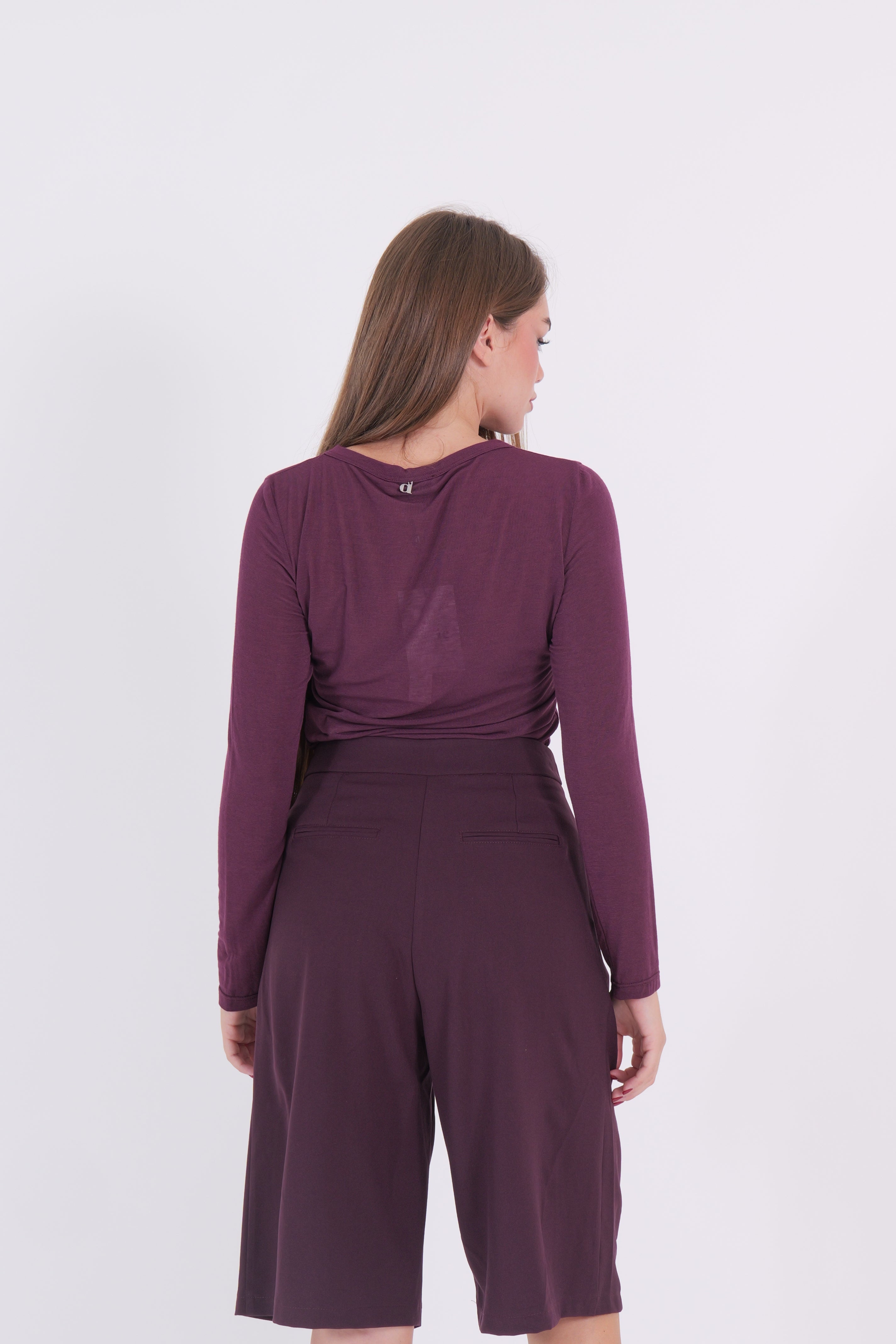 SERAFINA MISTO CASHMERE BORDEAUX