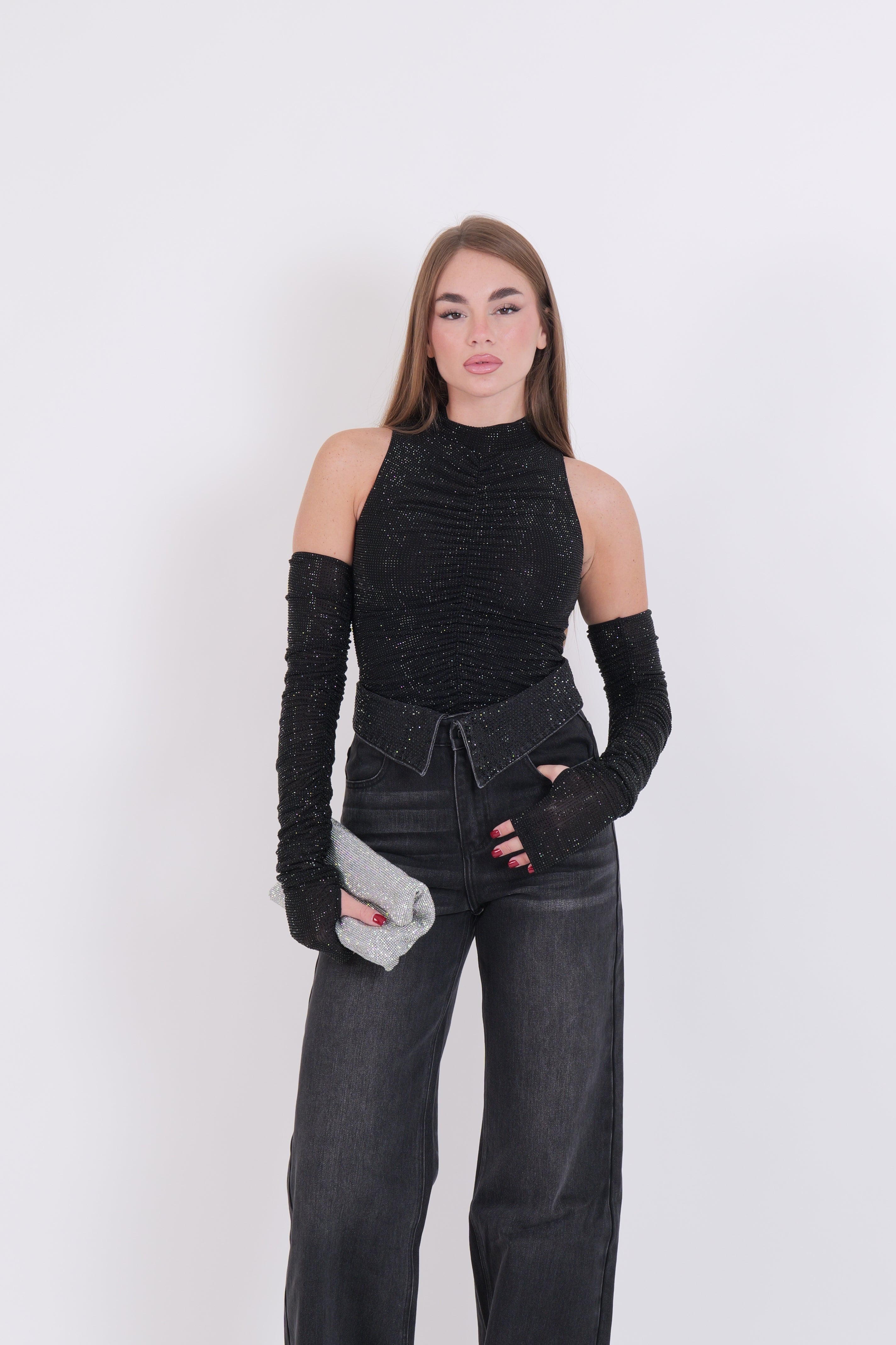 BODY TRAVA WITH GLOVE NERO