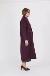 CAPPOTTO 6 BOTTONI BORDEAUX