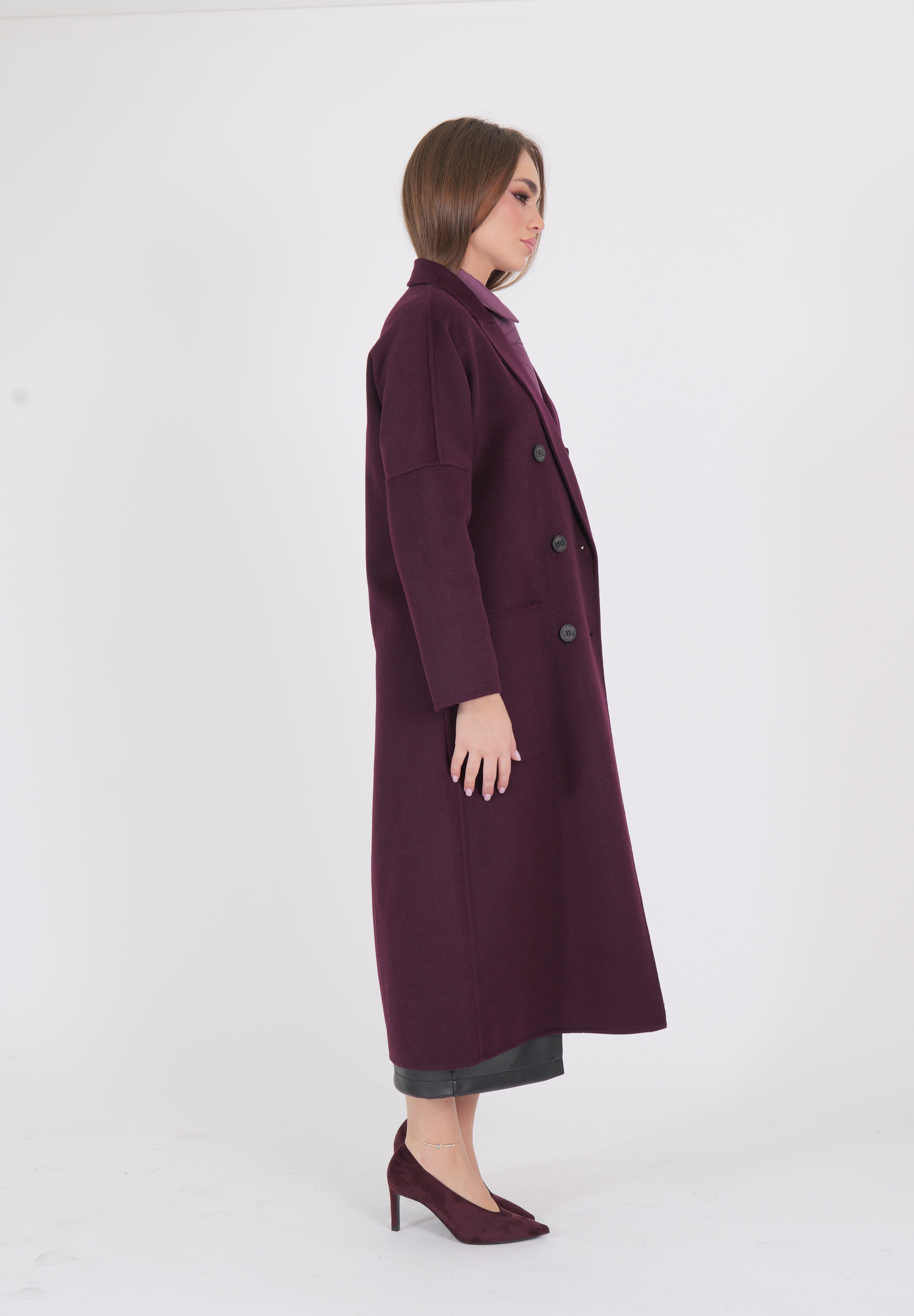 CAPPOTTO 6 BOTTONI BORDEAUX