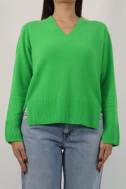 MAGLIA CASHMERE GREEN