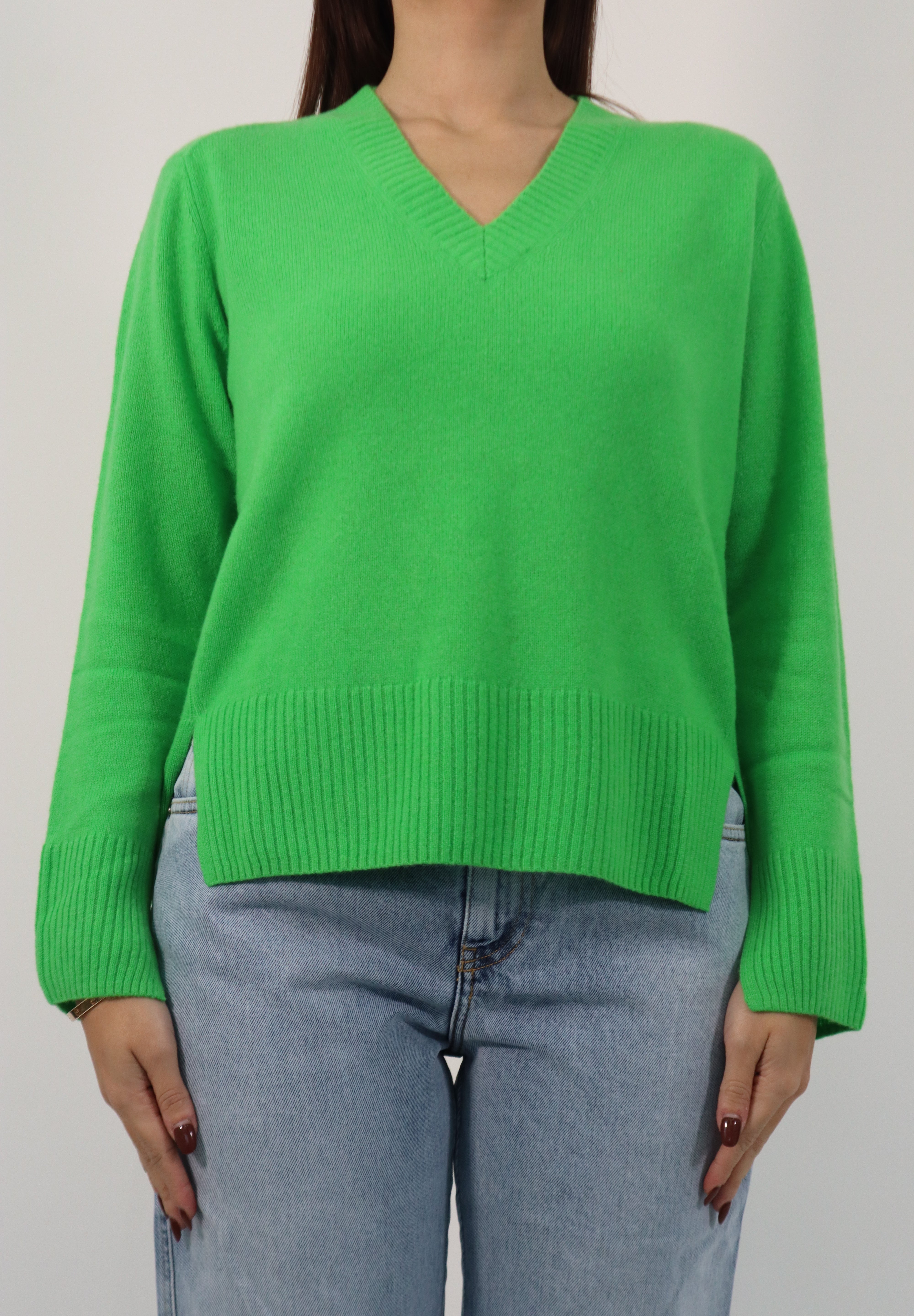 MAGLIA CASHMERE GREEN