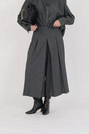 PANTALONE PLISSÈ ANTRACITE