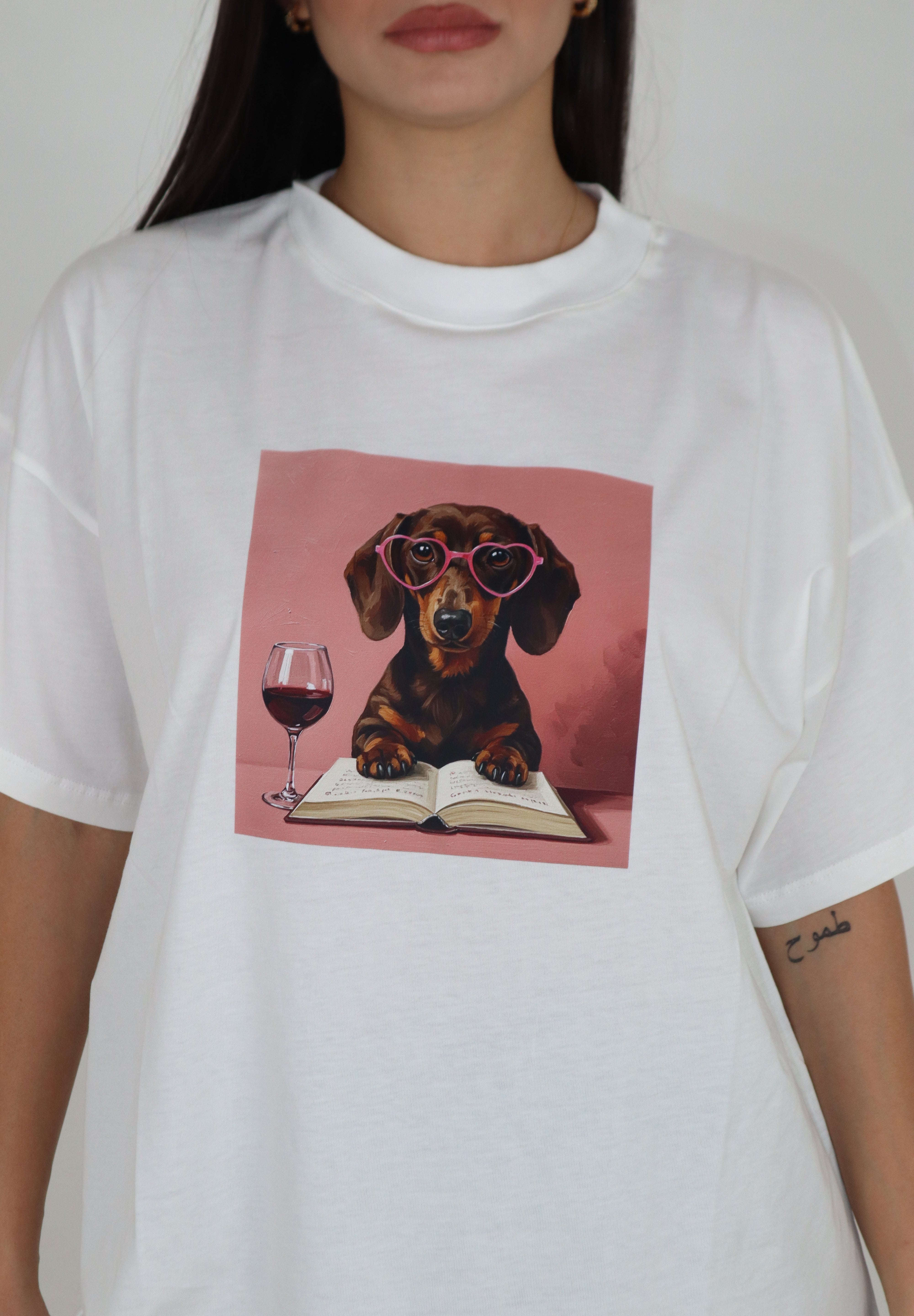 T-SHIRT BASSOTTO PINK