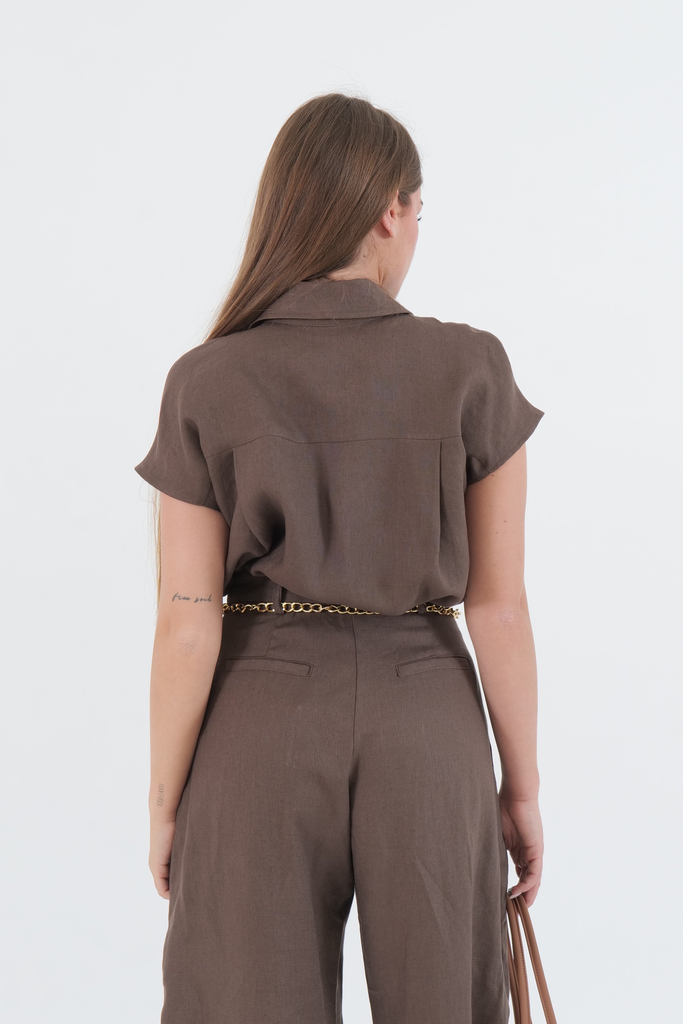 CAMICIA LINO MORO