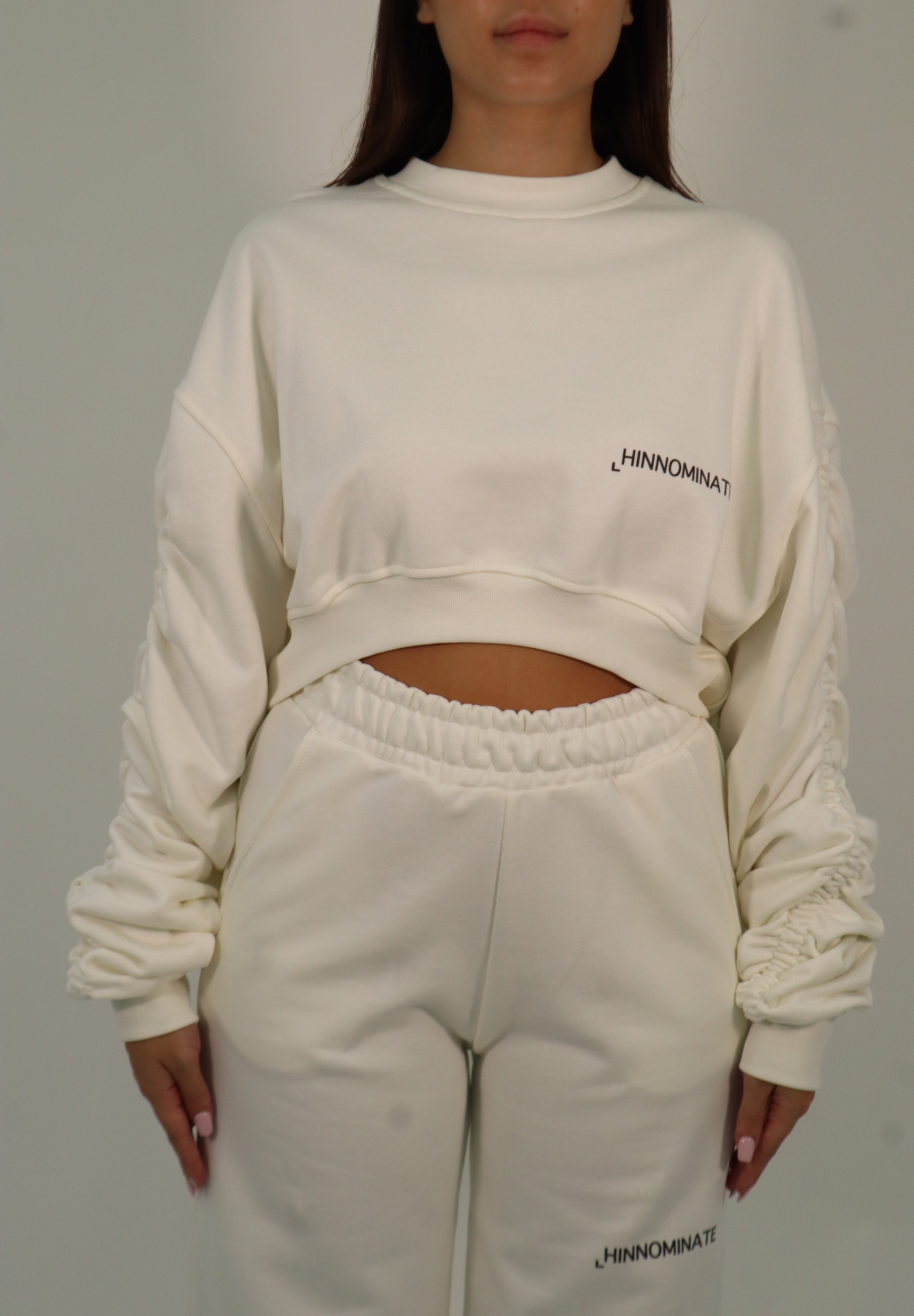 FELPA CROP WHITE