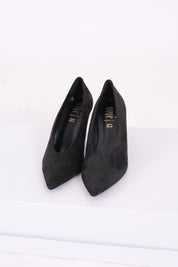 DÉCOLLETÉ CAMOSCIO NERO