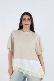 T-SHIRT DIX BEIGE