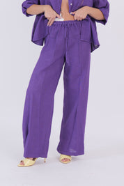 PANTALONE LINO VIOLA DIXIE