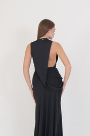LONG DRESS SOLEN BLACK