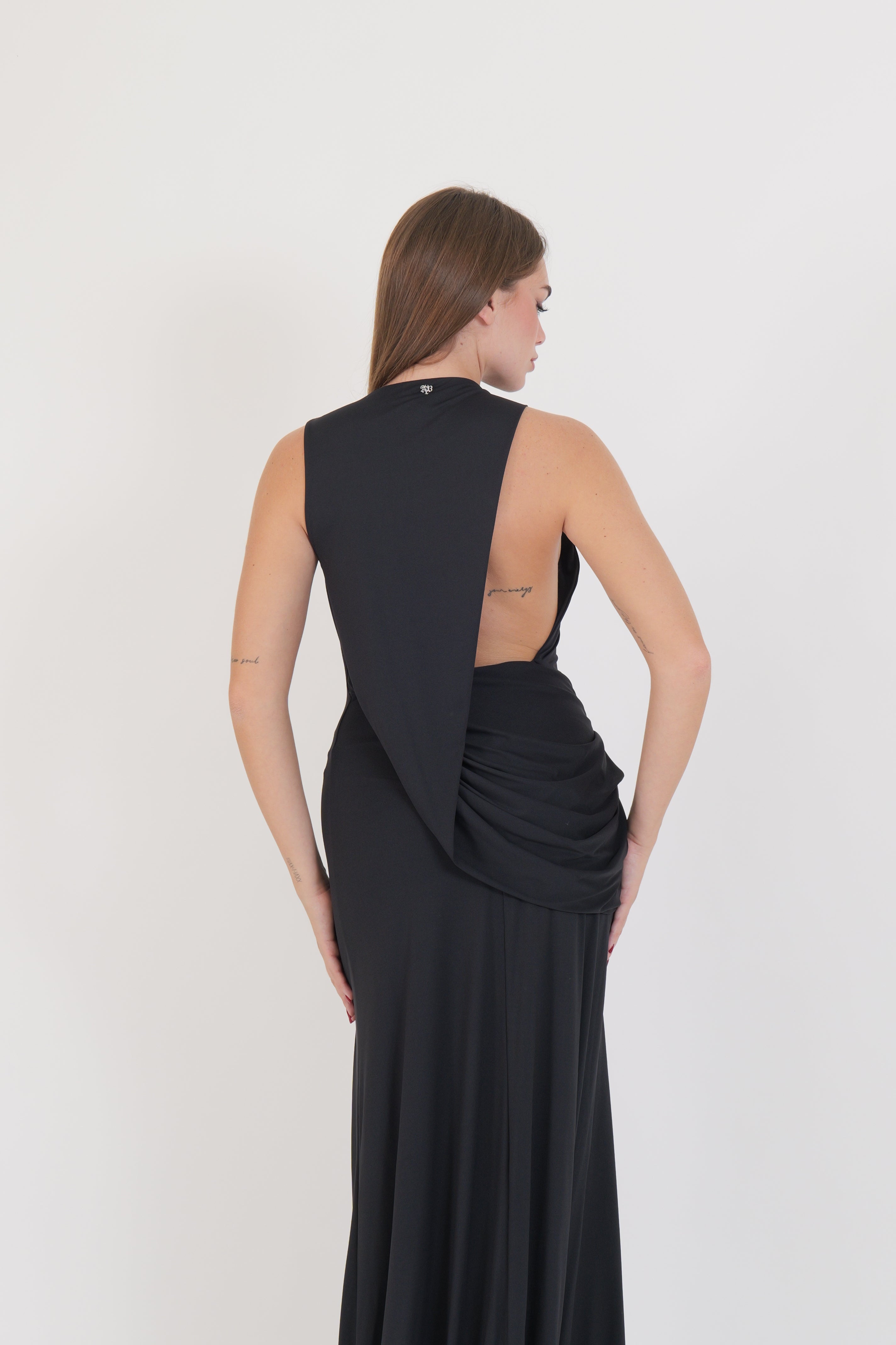 LONG DRESS SOLEN BLACK