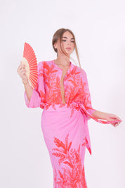 CAMICIA LEOPARD ROSA ROSSA