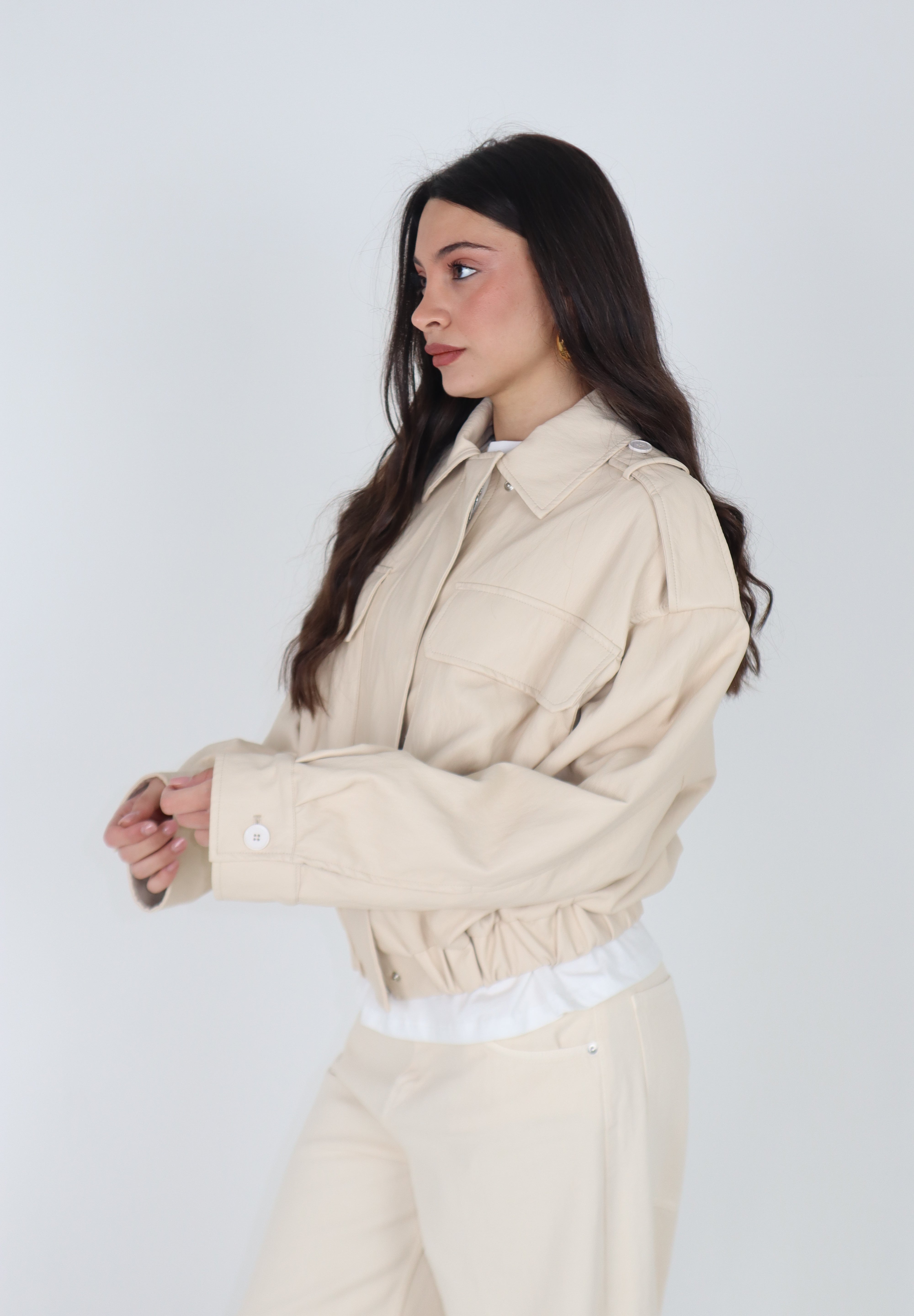 JACKET AVIATORE MILK