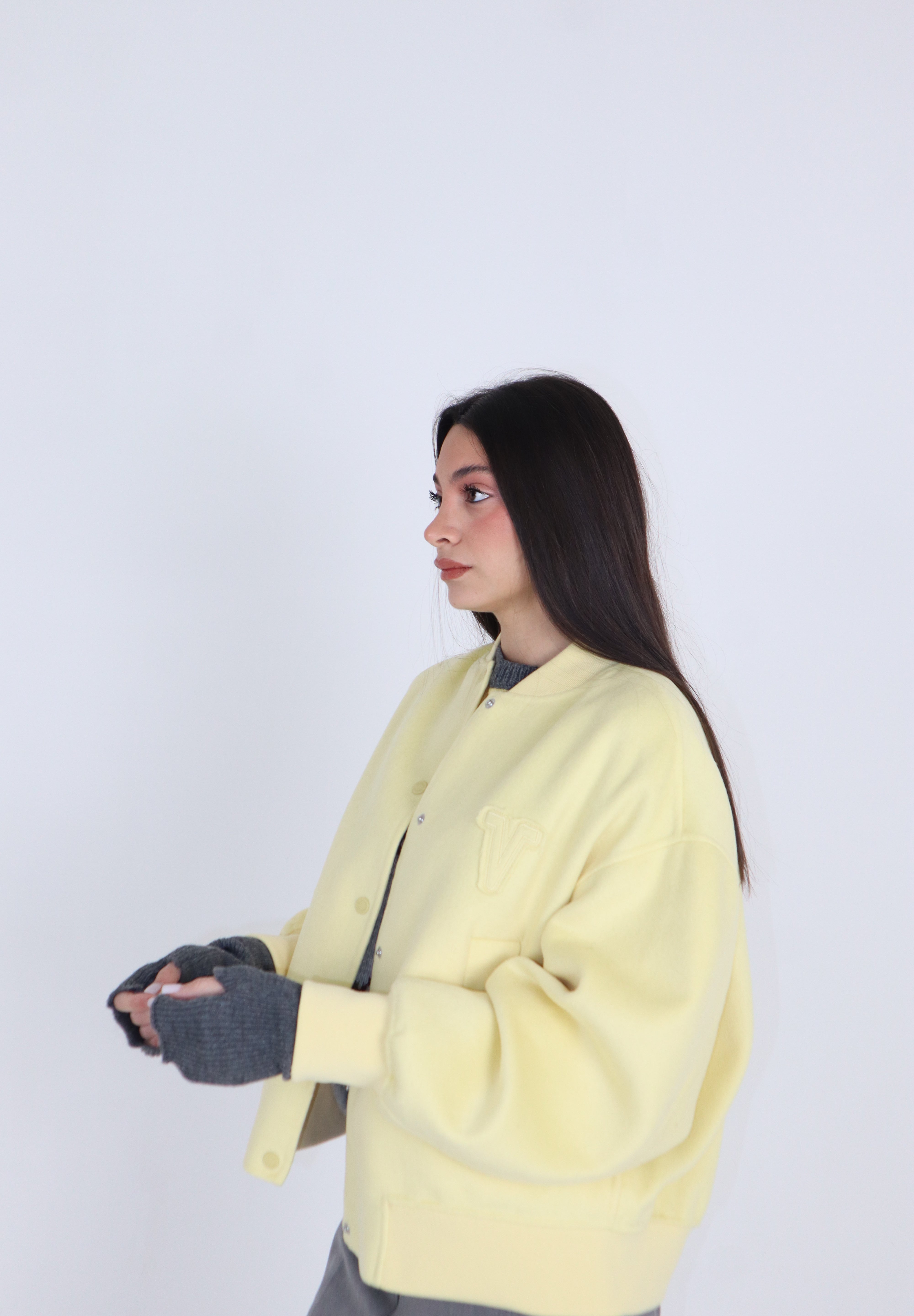 BOMBER SOFT PASTEL GIALLO