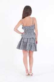 MINIGONNA VICHY NERO