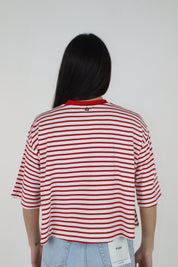 T-SHIRT CROP RED