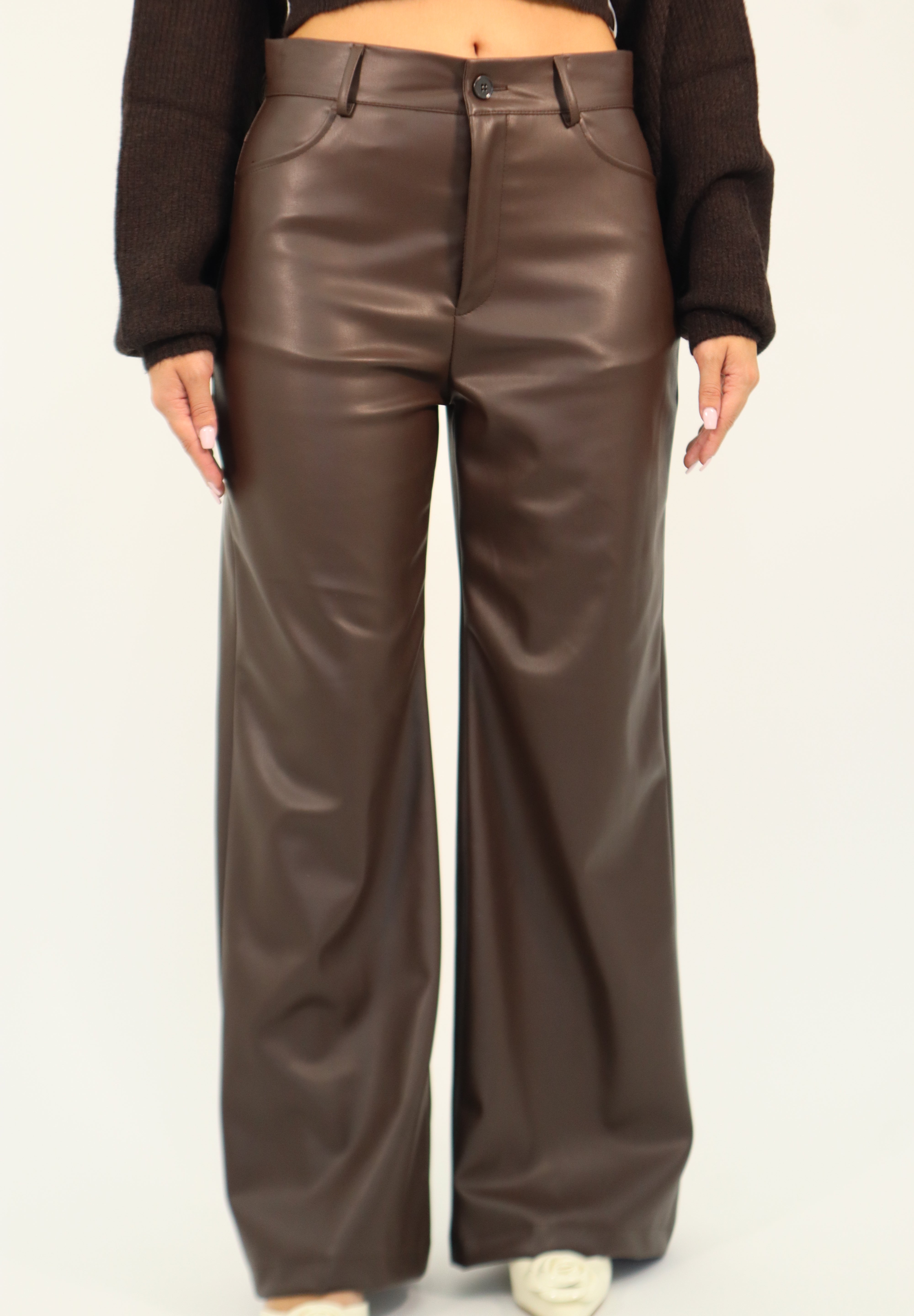 ECO-LEATHER TROUSERS