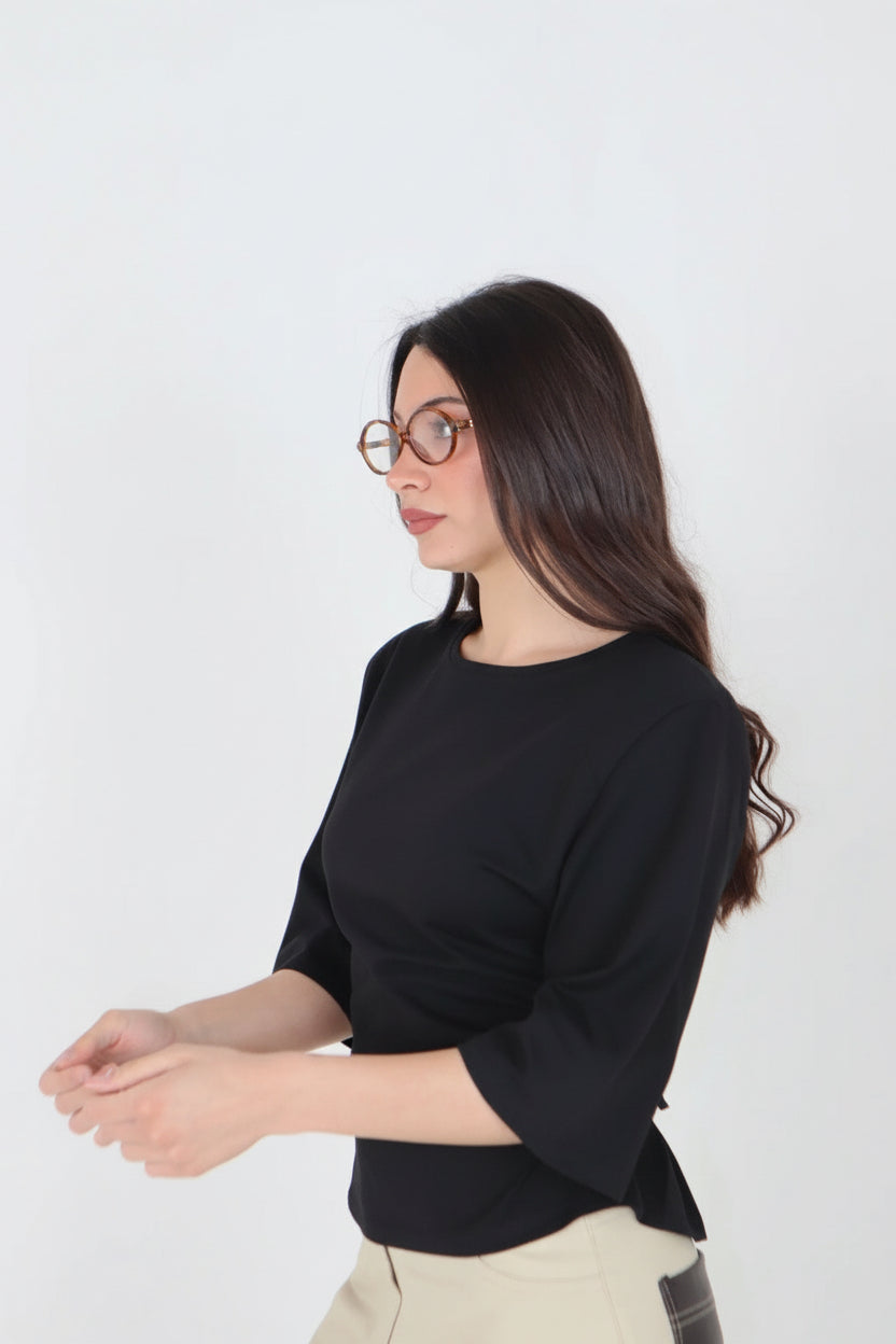 T-SHIRT CORSET BLACK