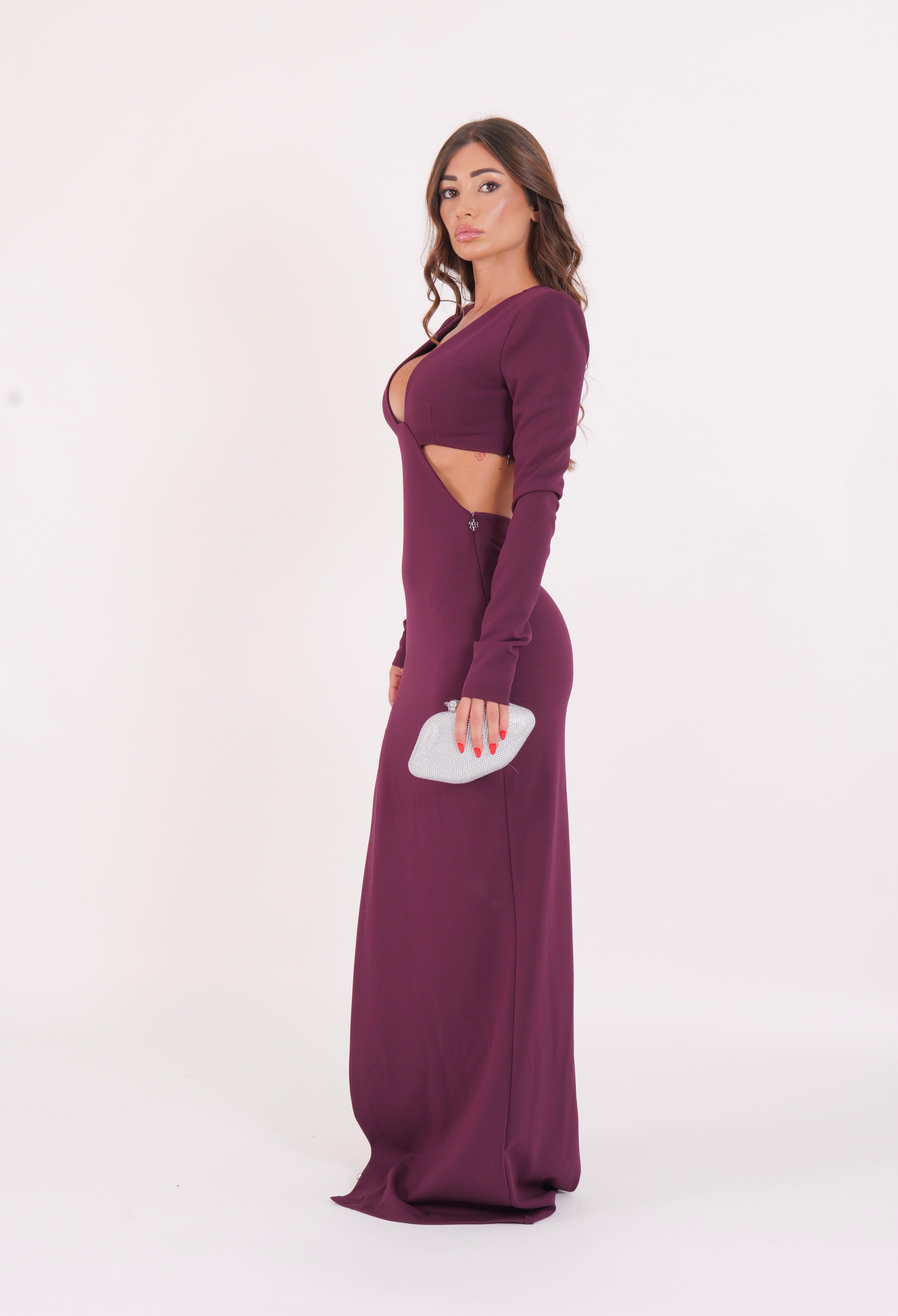 LONG DRESS DAFNE RUBY NOIR