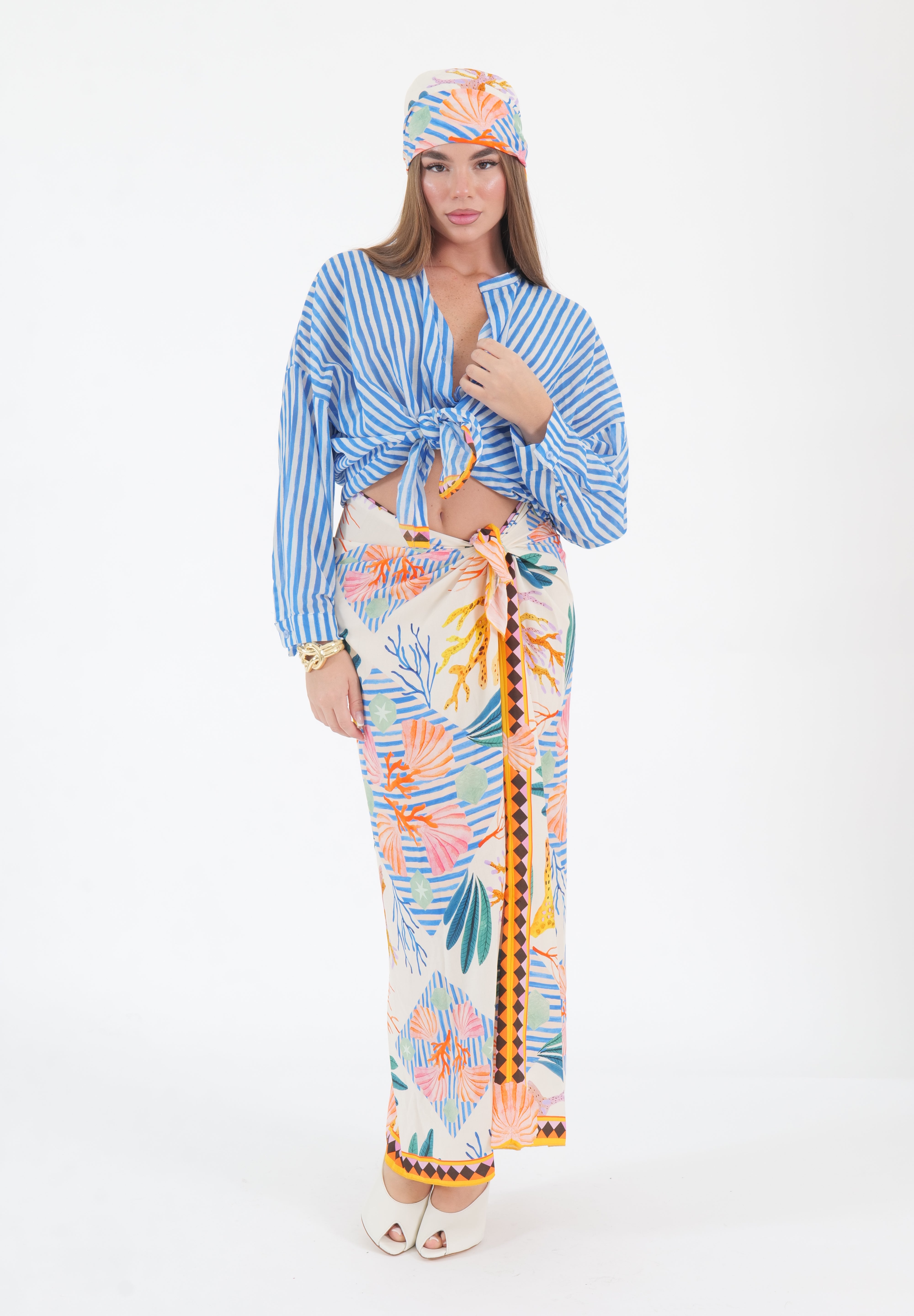GONNA LUNGA PAREO FOULARD