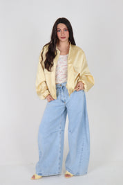 BOMBER SATIN YELLOW