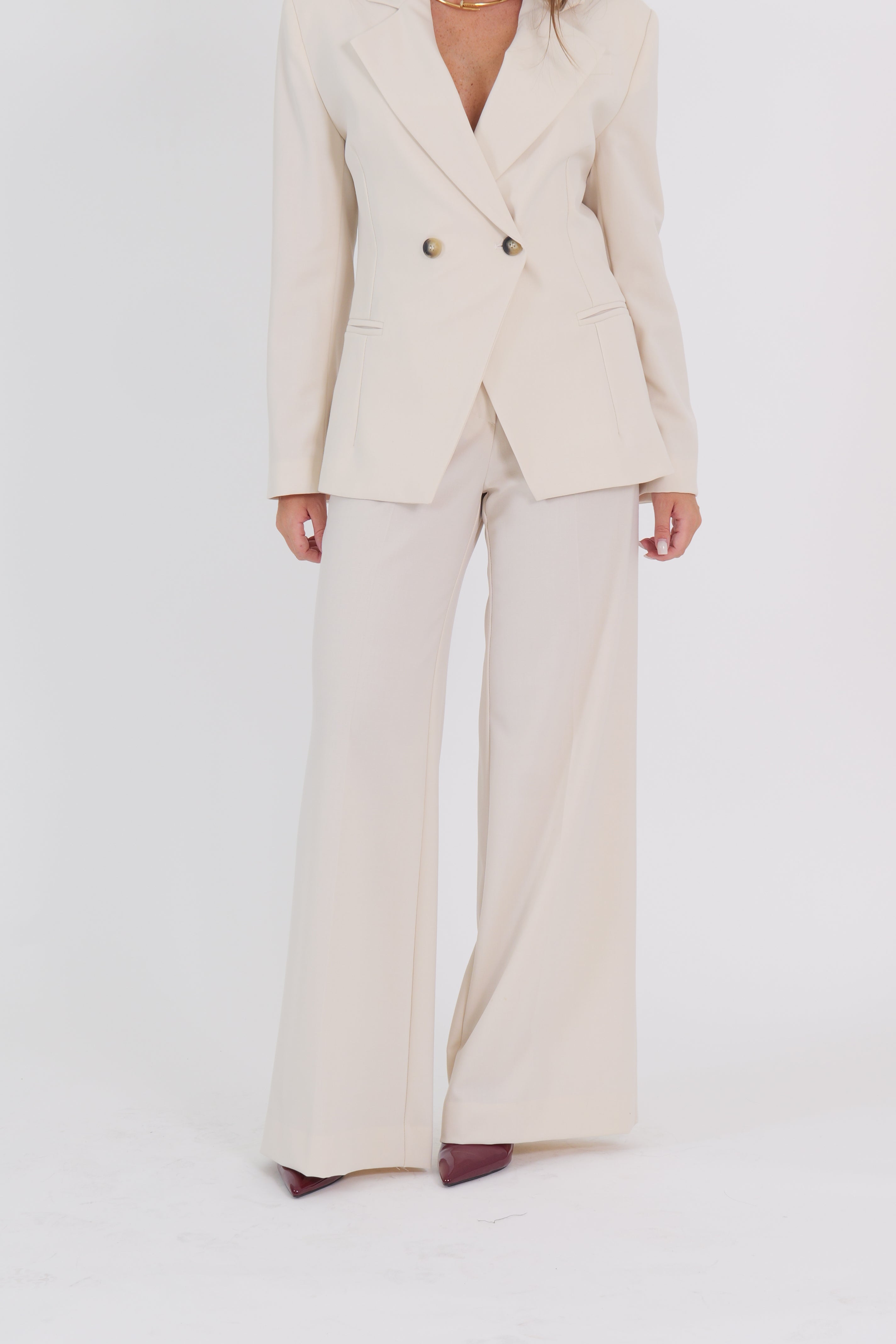 PANTALONE ANA PALAZZO HAVEONE BURRO