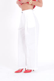 PANTALONE COTTON BIANCO