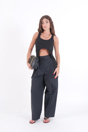 PANTALONE COTTON NERO