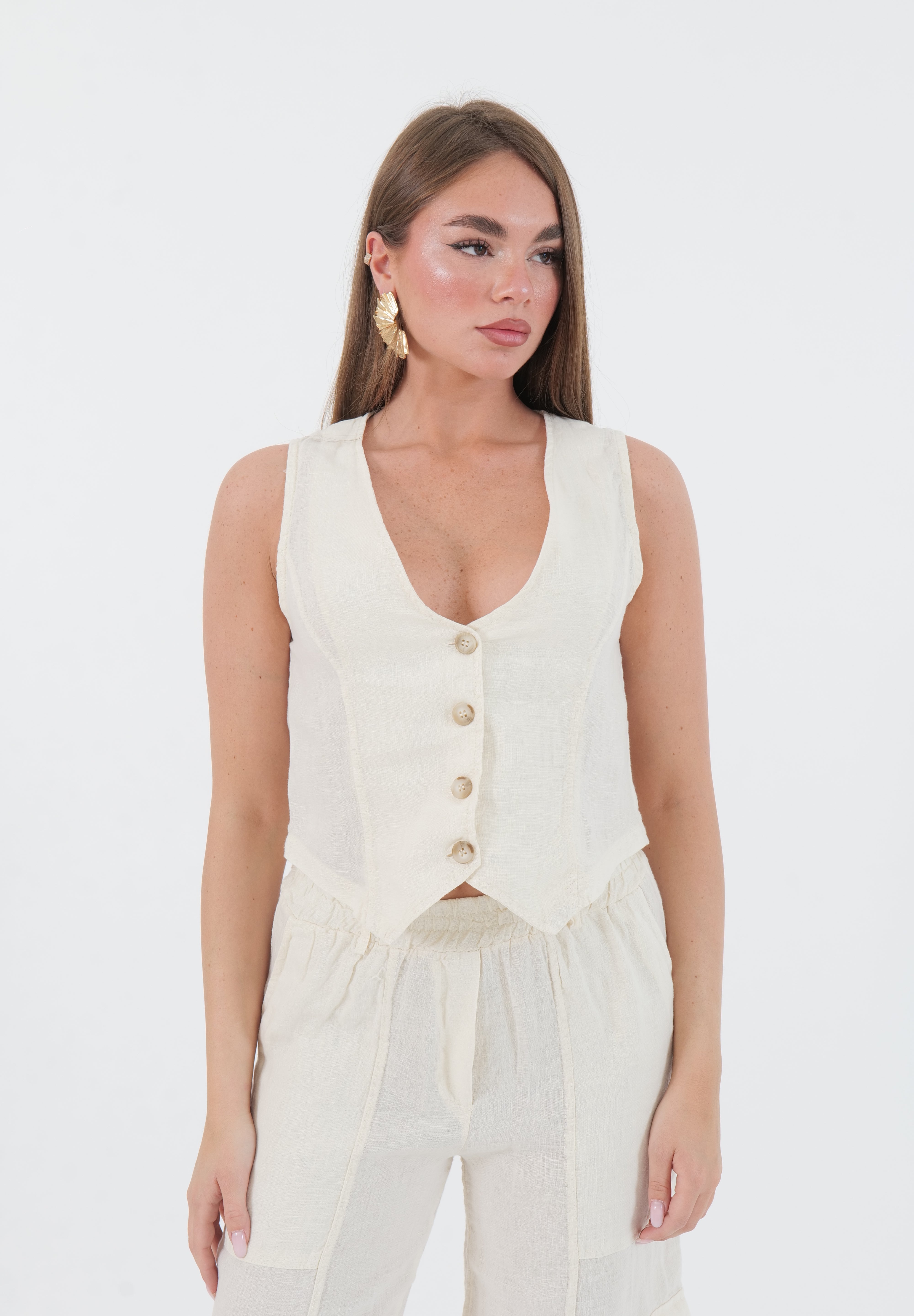 GILET LINO BUTTER