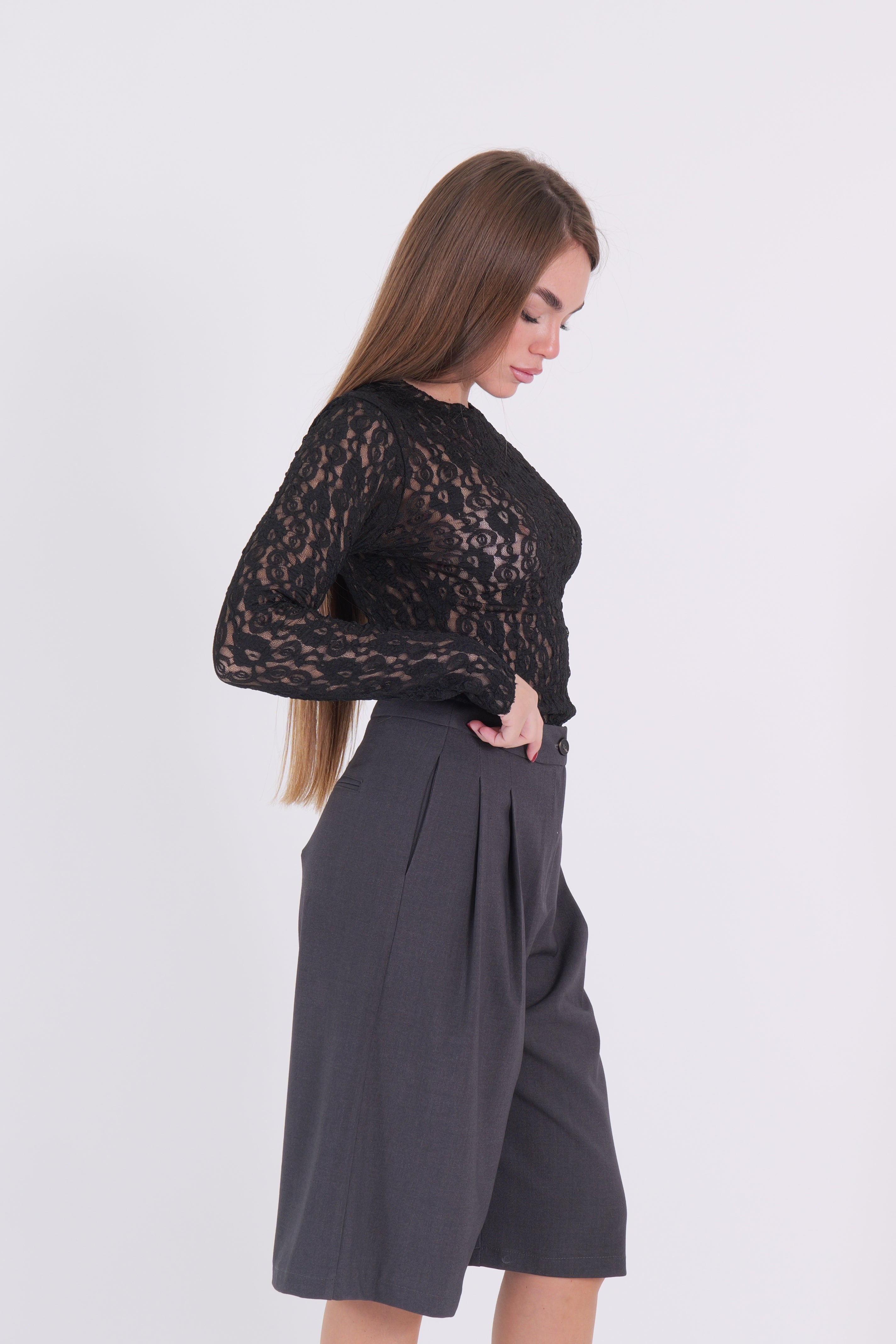 BODY GIROCOLLO PIZZO NERO