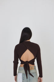MAGLIA CROP ISA MORO