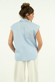 CAMICIA SKY SMANICATA