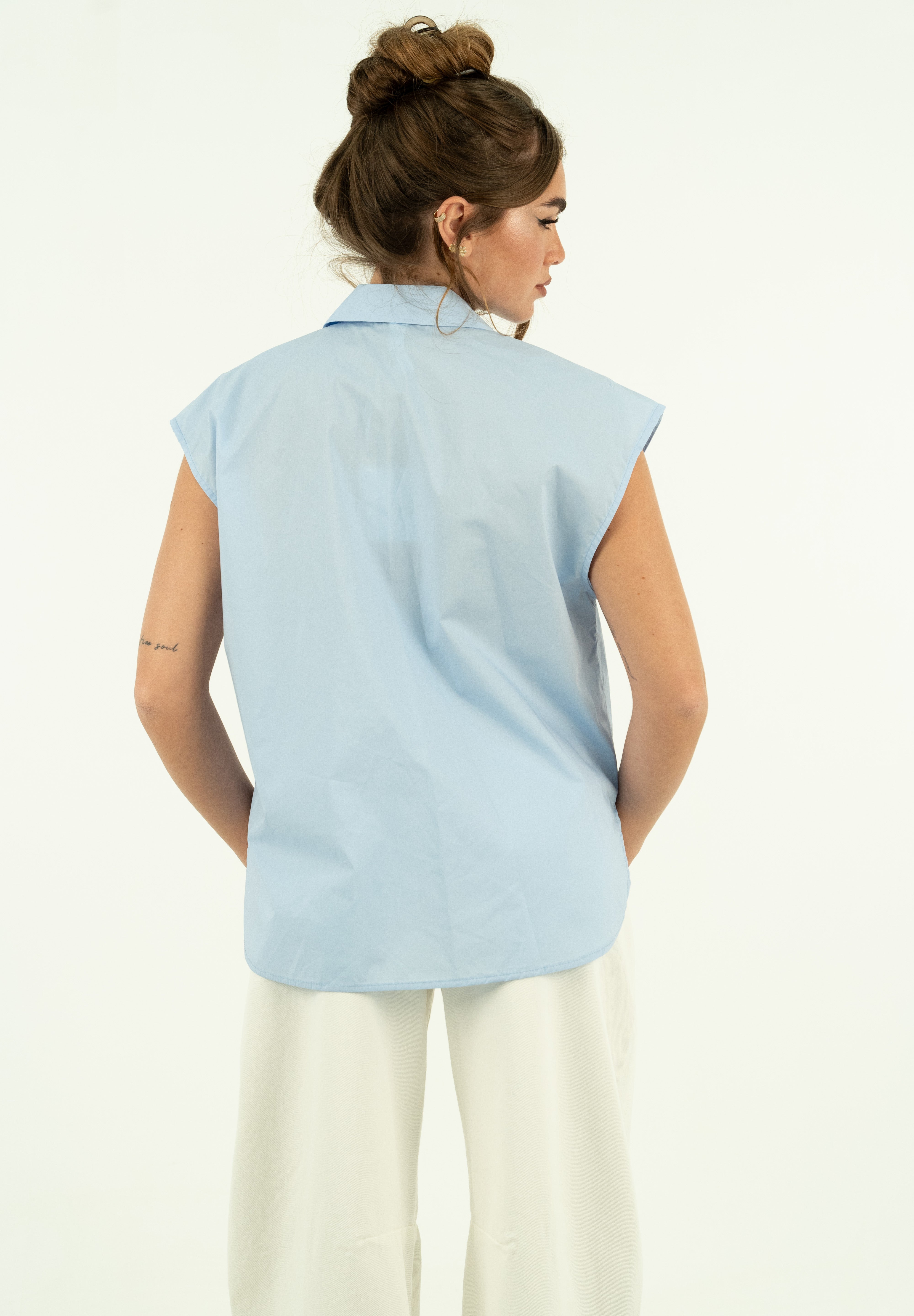 CAMICIA SKY SMANICATA