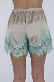 SHORT NEREA SATIN BEIGE