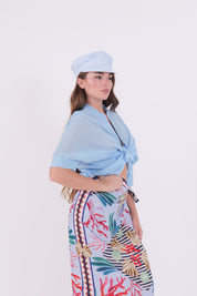 CAMICIA CELESTE POLVERE DIXIE