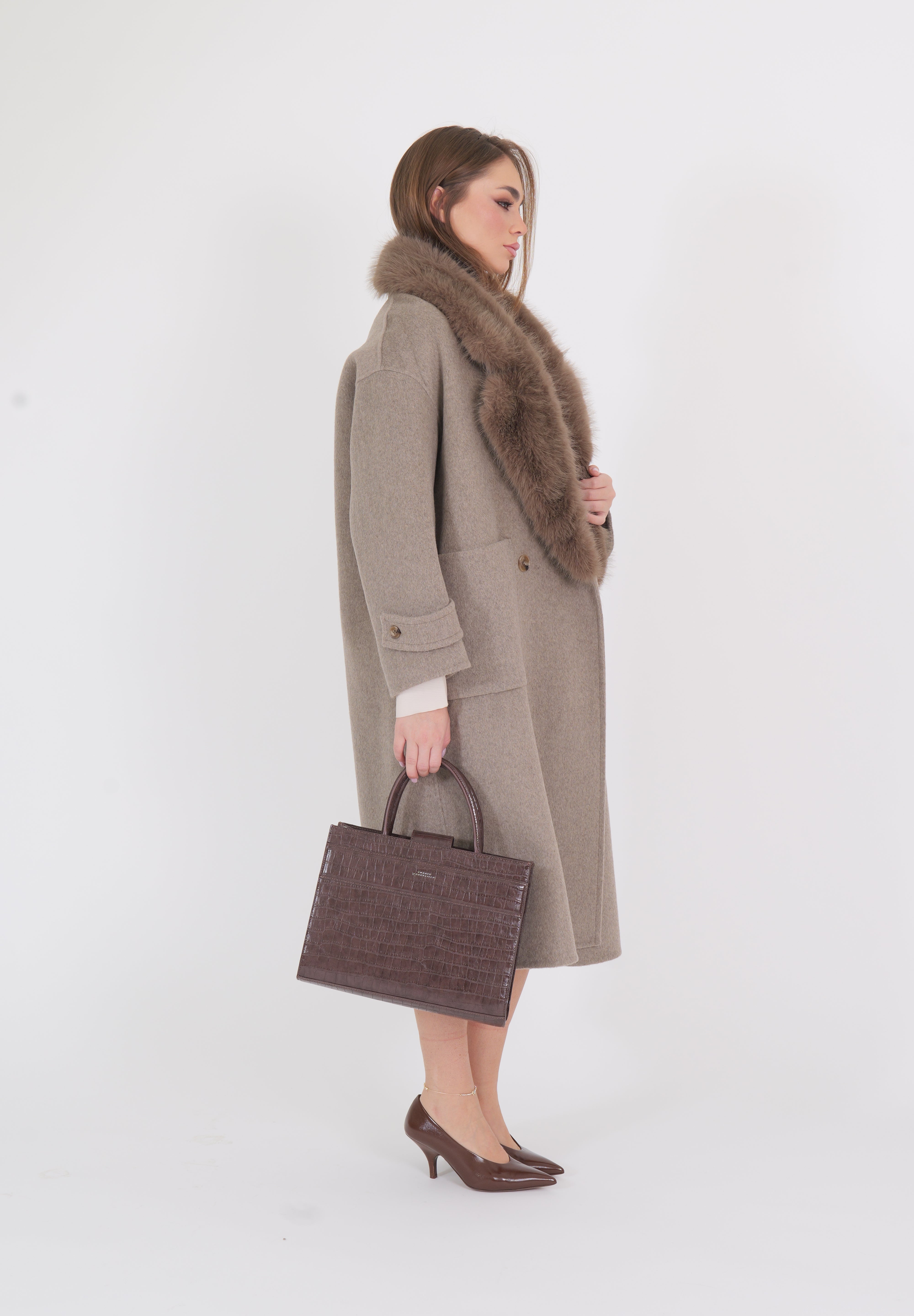 CAPPOTTO LUNGO LONDON SABBIA
