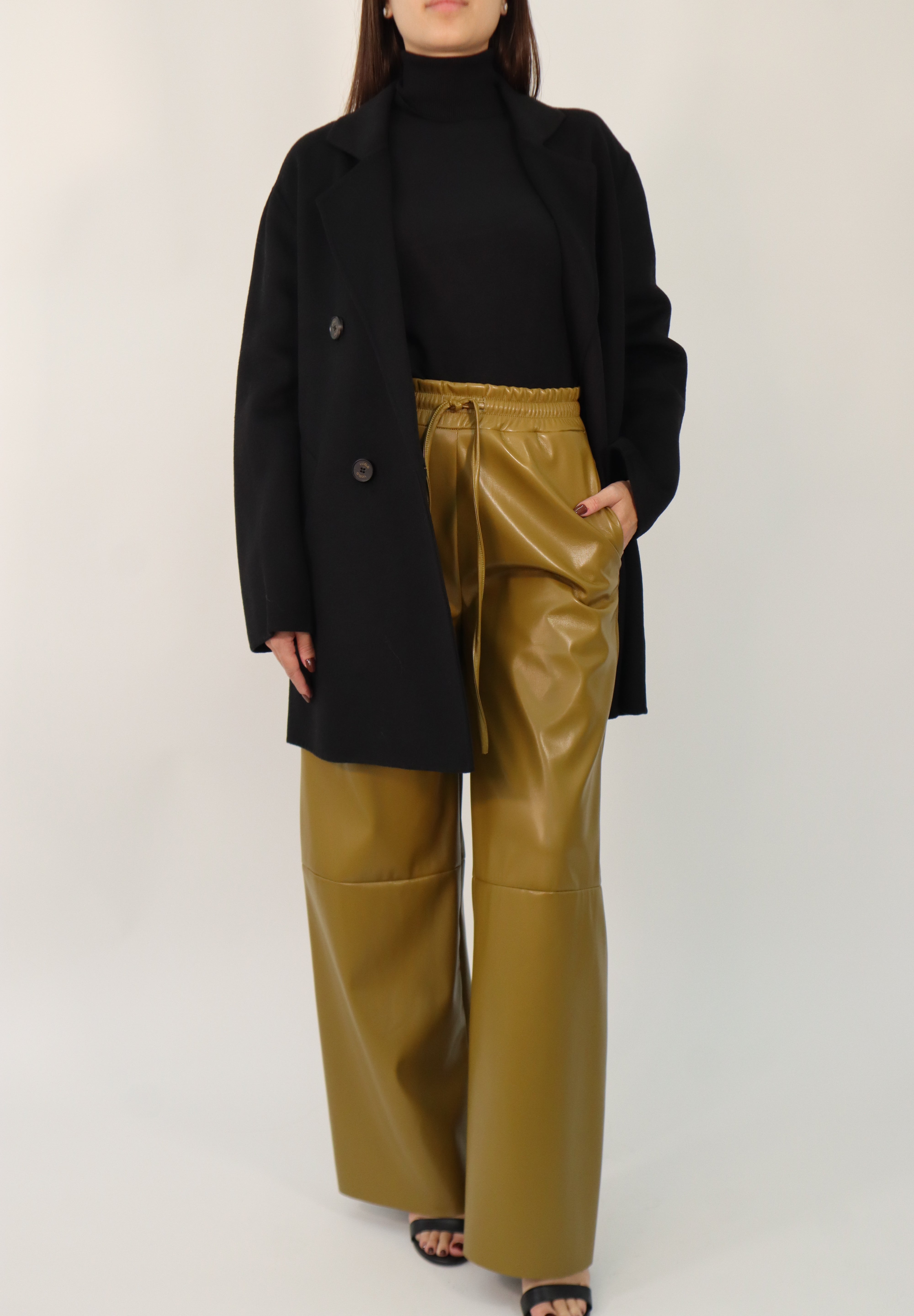 PANTALONE LEATHER COULISSE