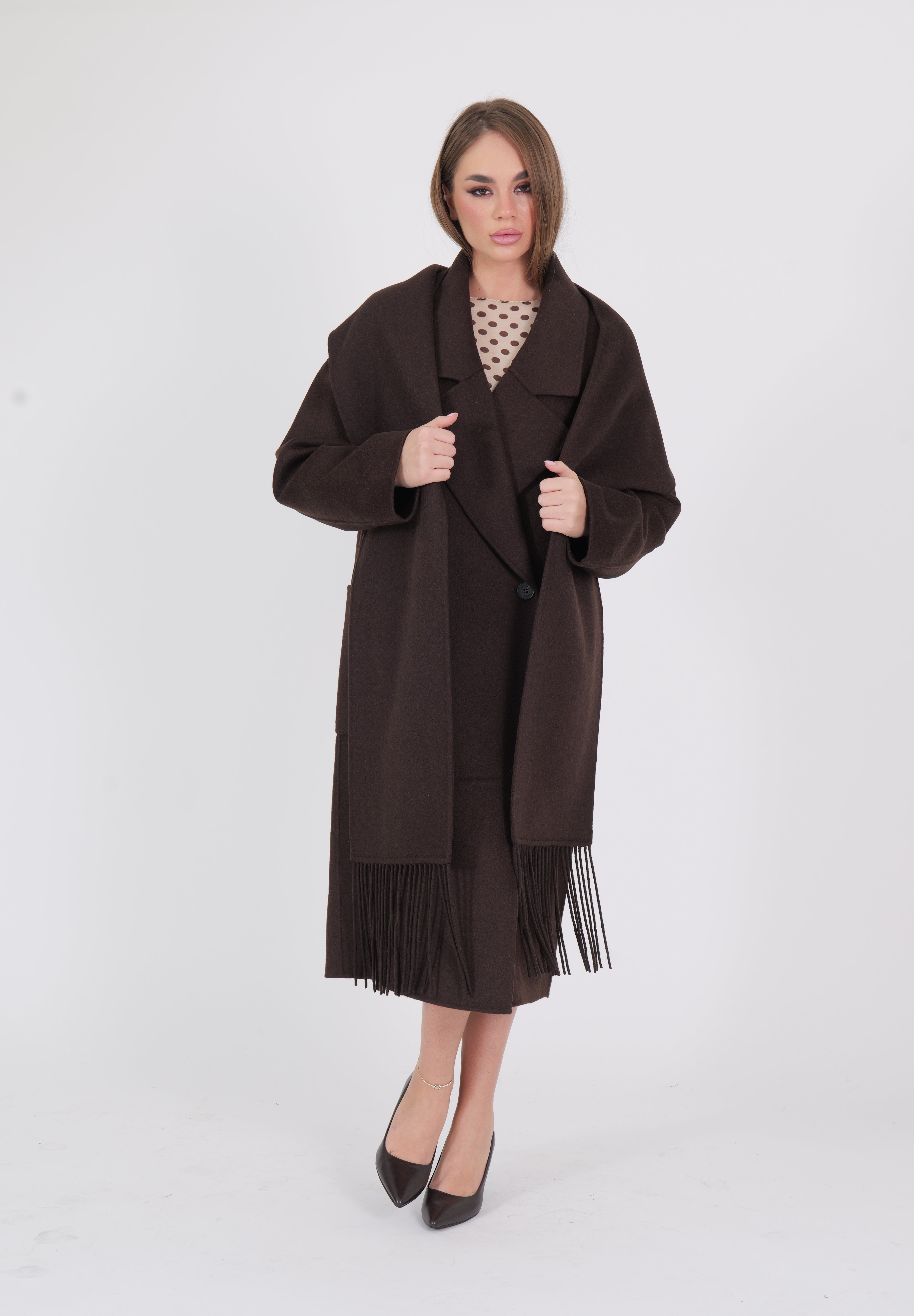 CAPPOTTO SCARF MORO