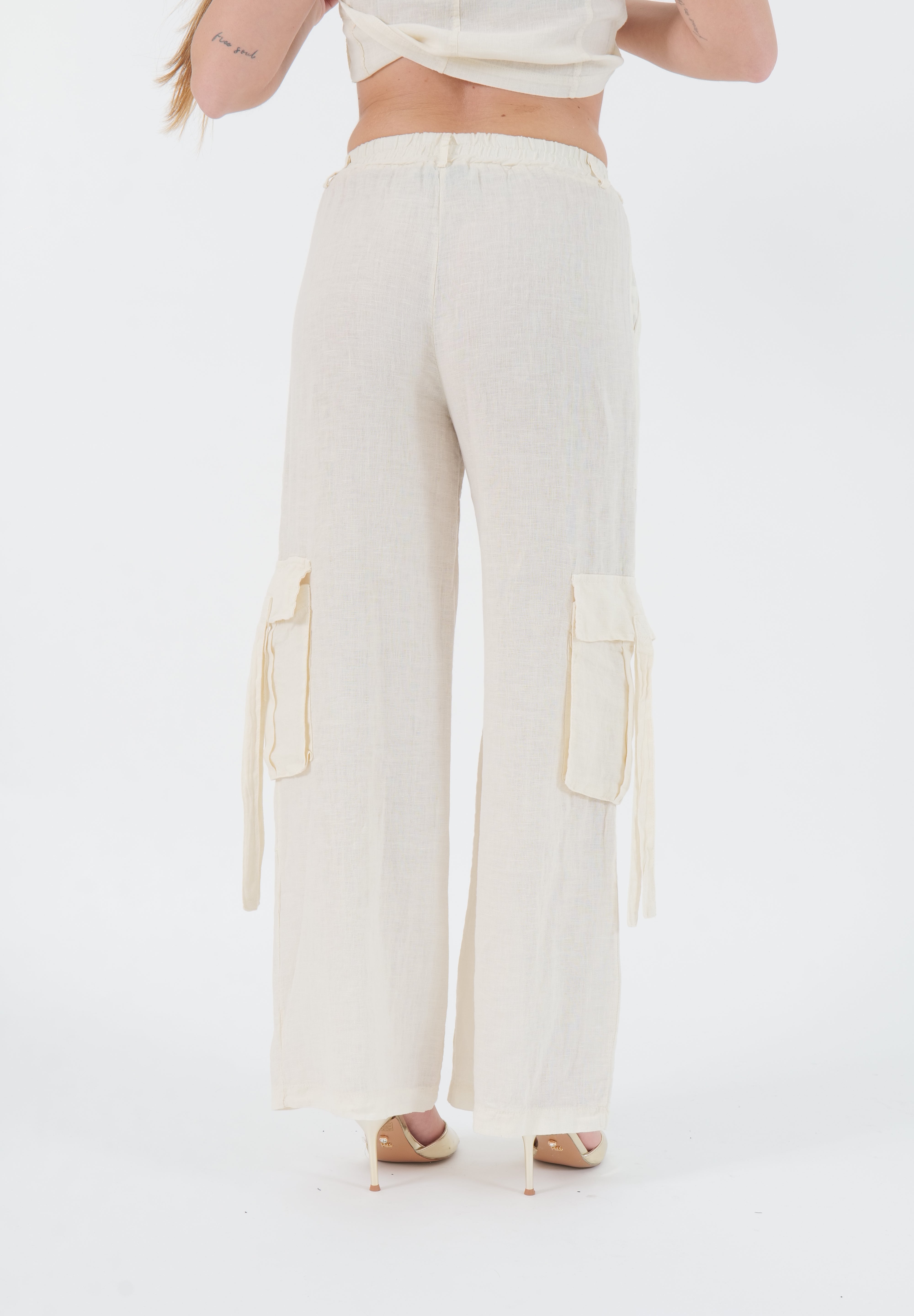 PANTALONE LINO BUTTER