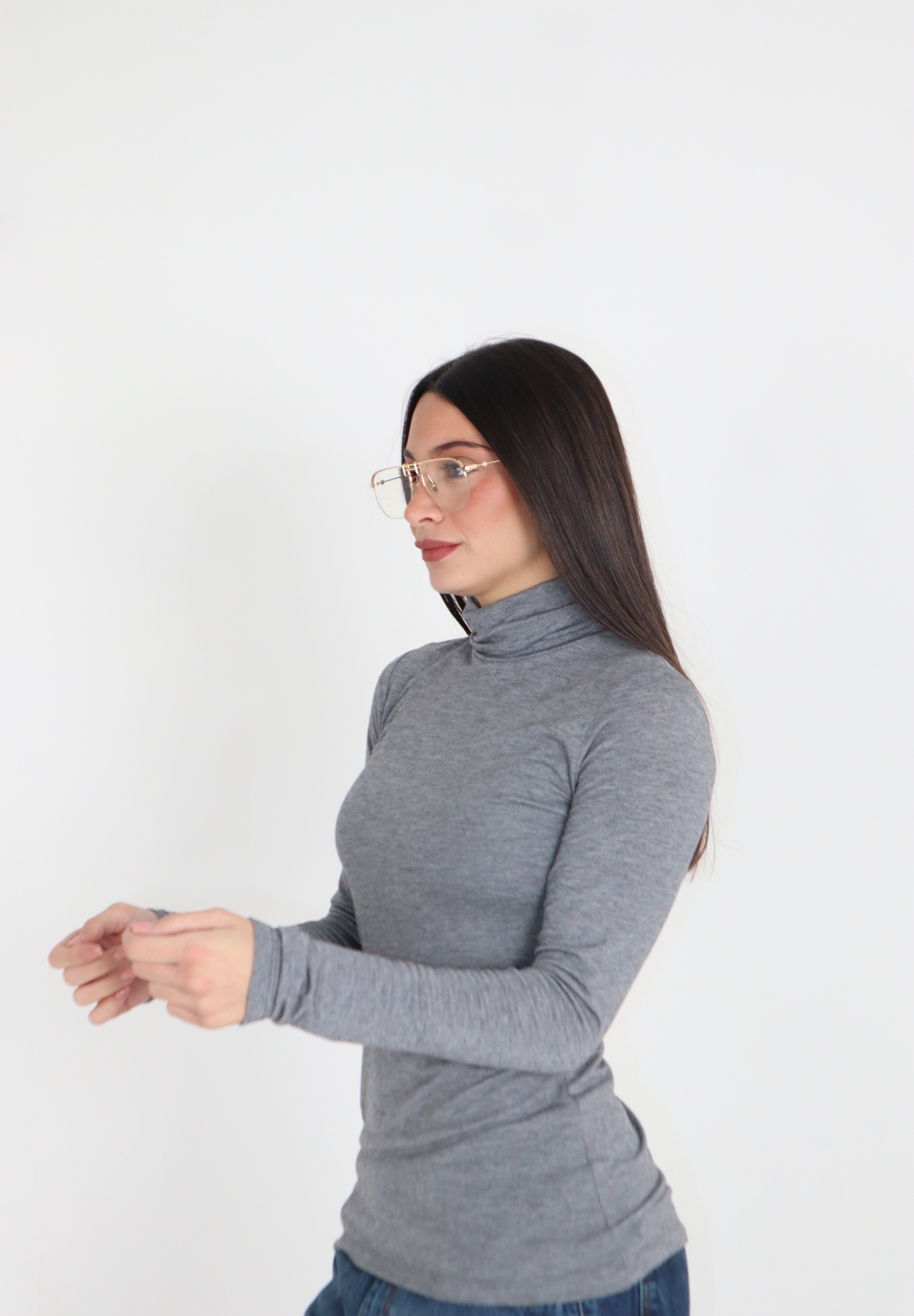 MAGLIA BASIC COLLO ALTO