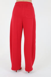 PANTALONE BARREL ROSSO