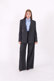 PANTALONE HOPE GESSATO BLU