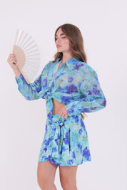 CAMICIA AMY AZZURRA