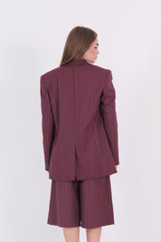 BLAZER BORDEAUX GESSATO