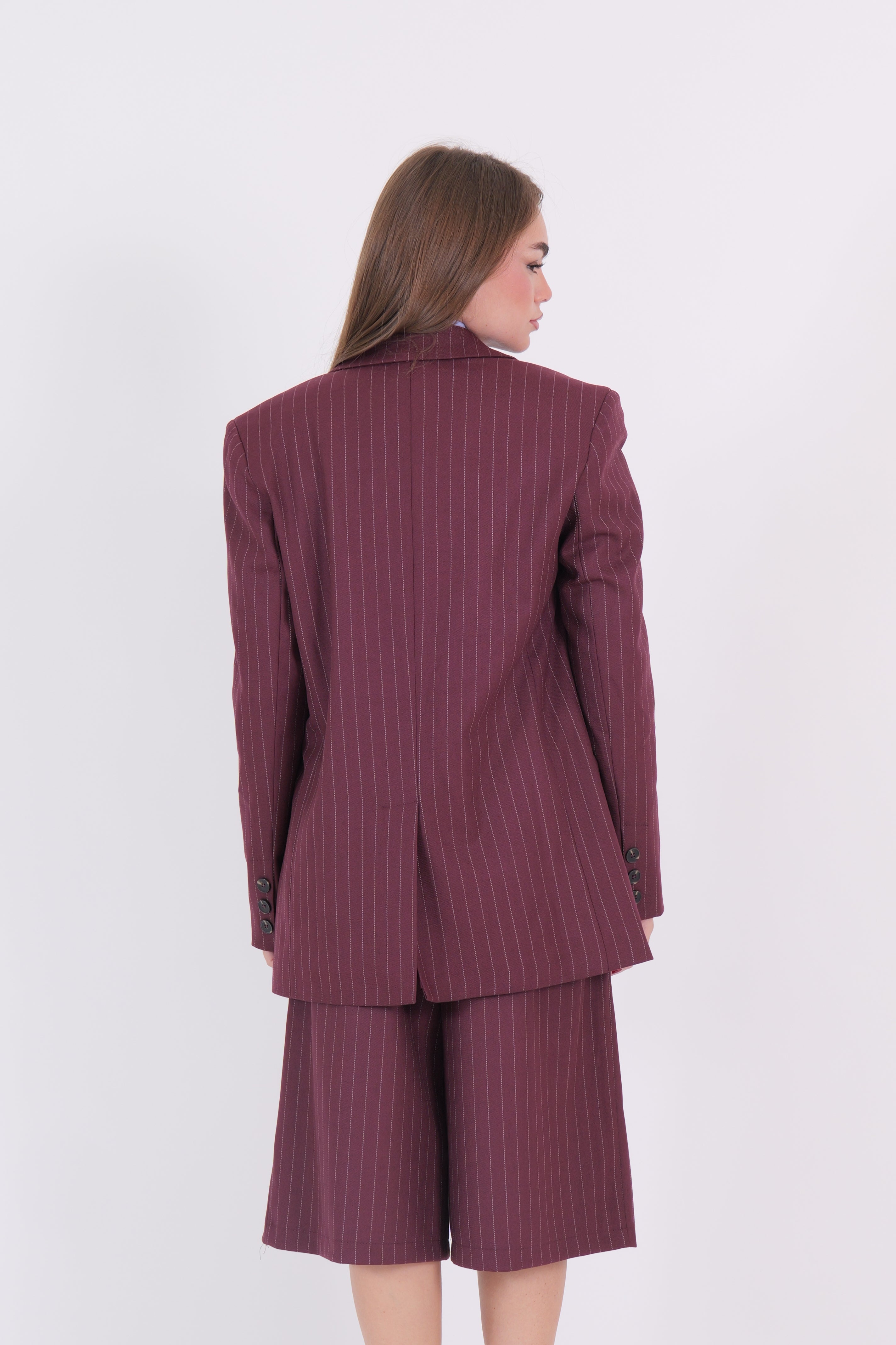 BLAZER BORDEAUX GESSATO