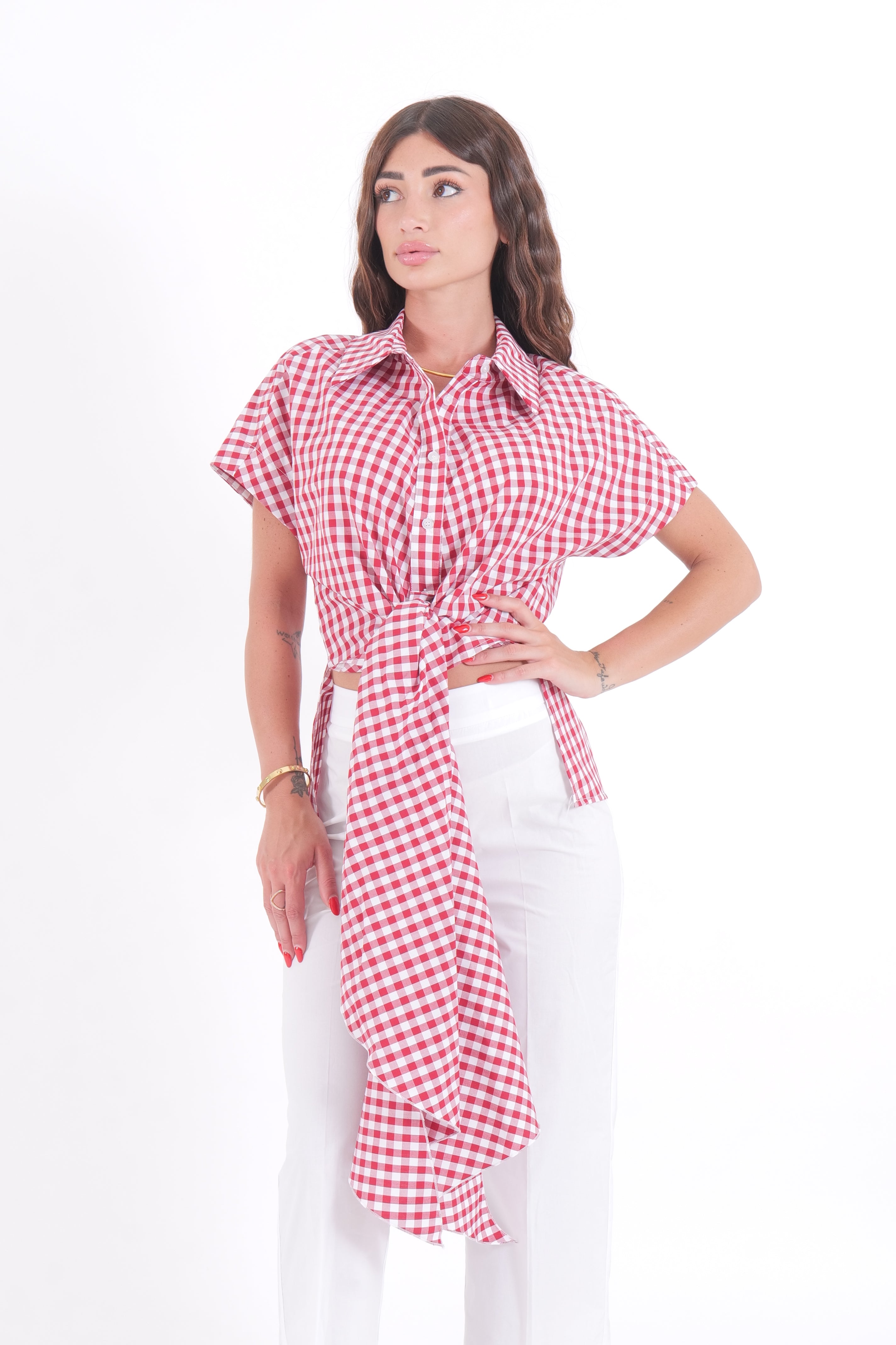 CAMICIA SMANICATA ROSSA