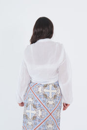 CAMICIA MUSSOLA BIANCA
